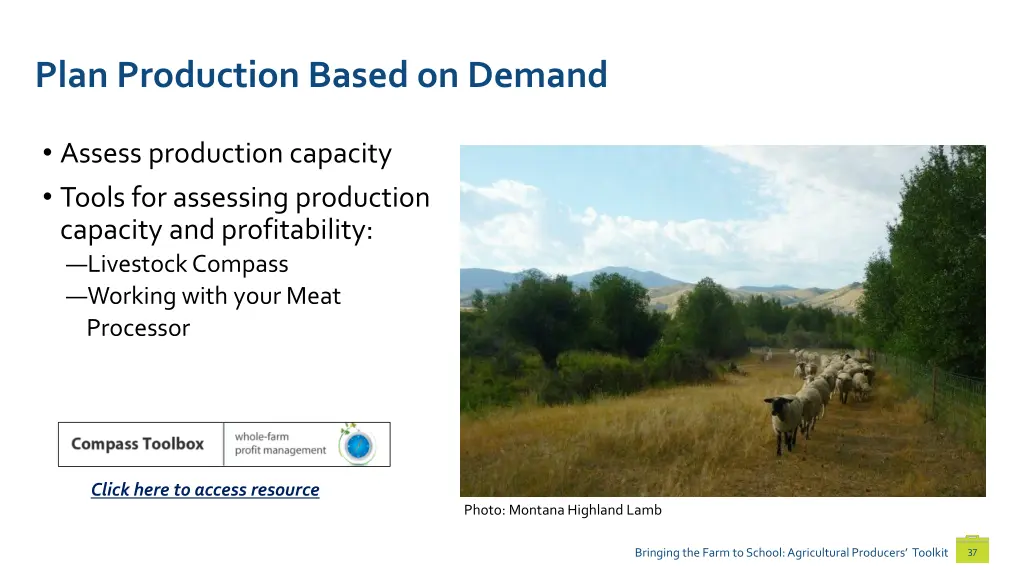 plan production based on demand