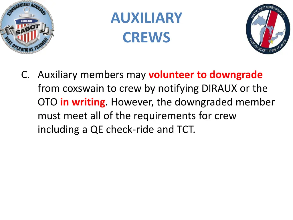 auxiliary crews 2