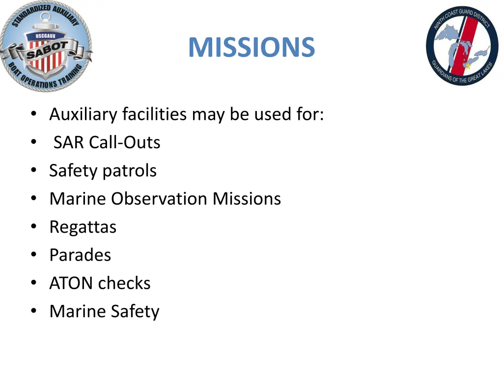 missions 1