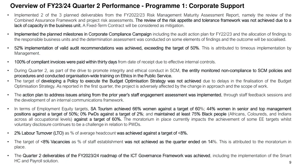 overview of fy23 24 quarter 2 performance