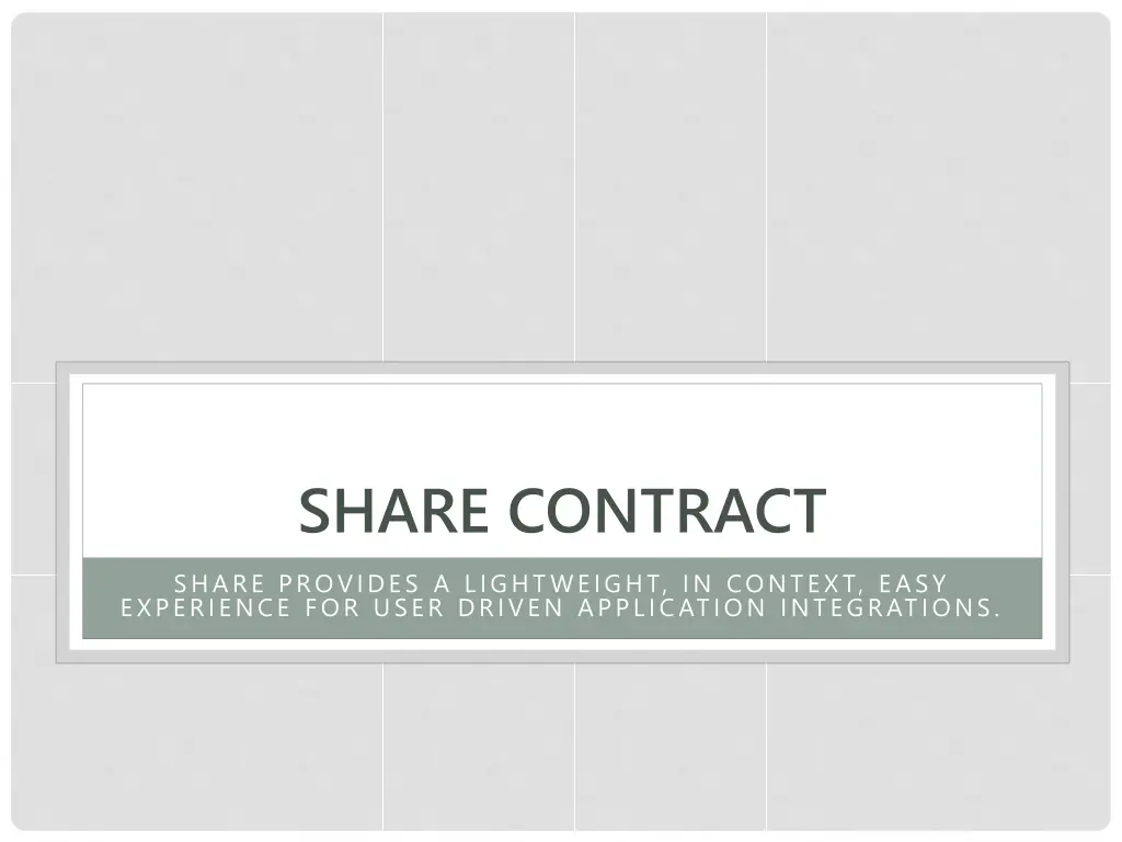 share contract