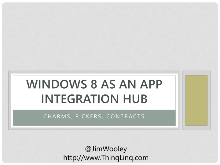 windows 8 as an app integration hub