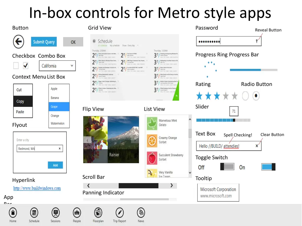 in box controls for metro style apps