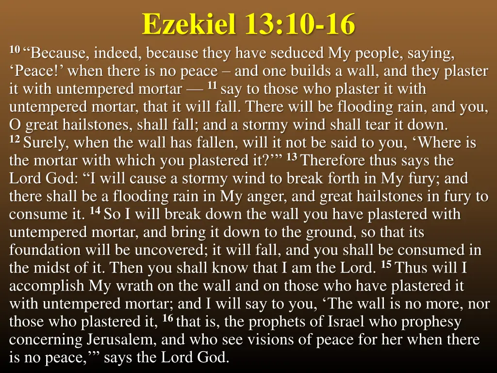 ezekiel 13 10 16