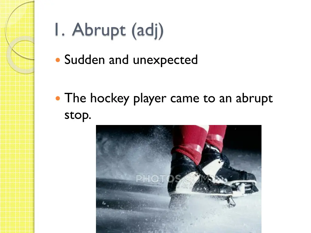 1 abrupt adj