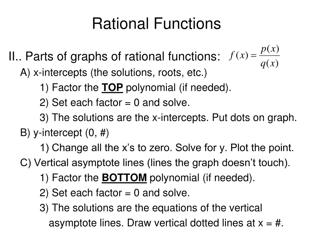 rational functions 1