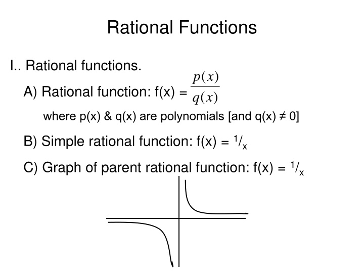 rational functions