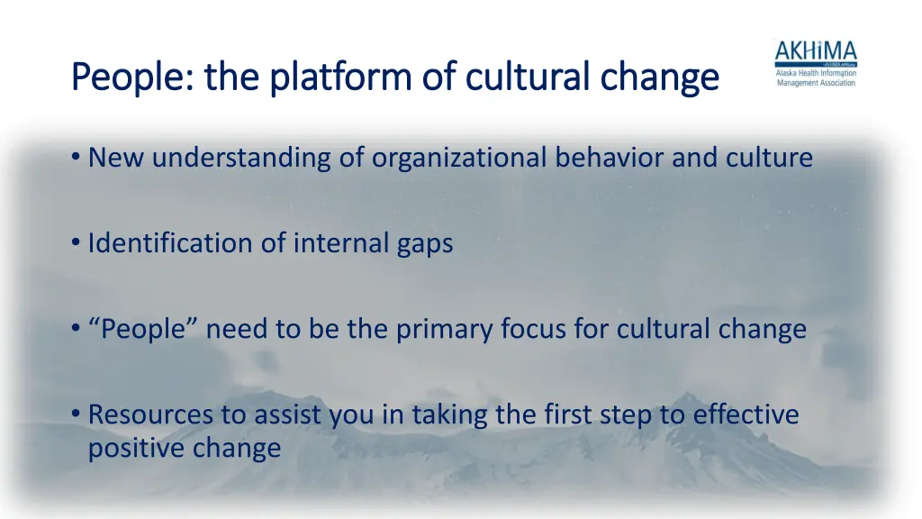 people the platform of cultural change people