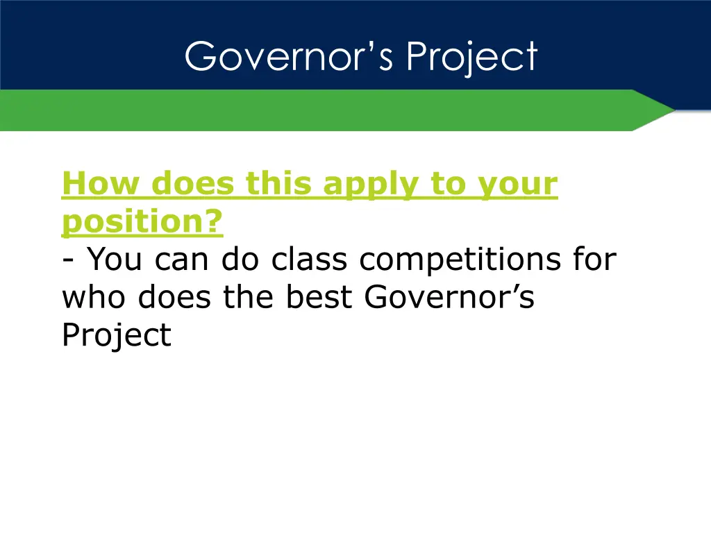 governor s project 1