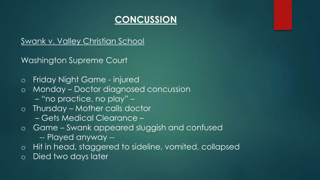 concussion