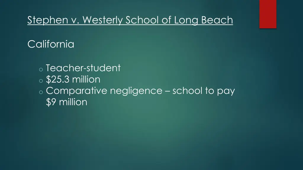 stephen v westerly school of long beach