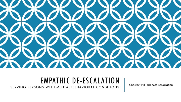 empathic de escalation serving persons with