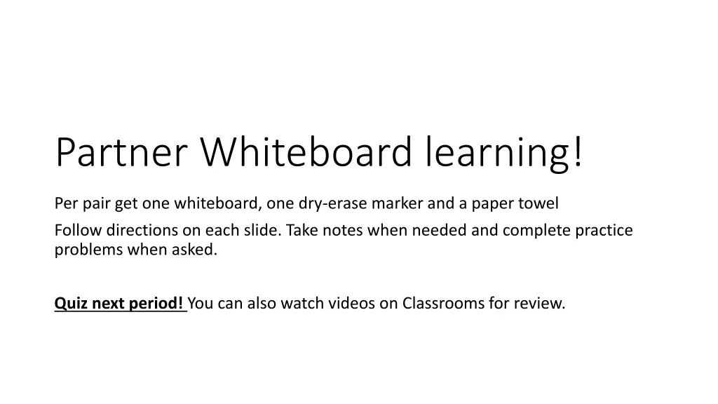 partner whiteboard learning