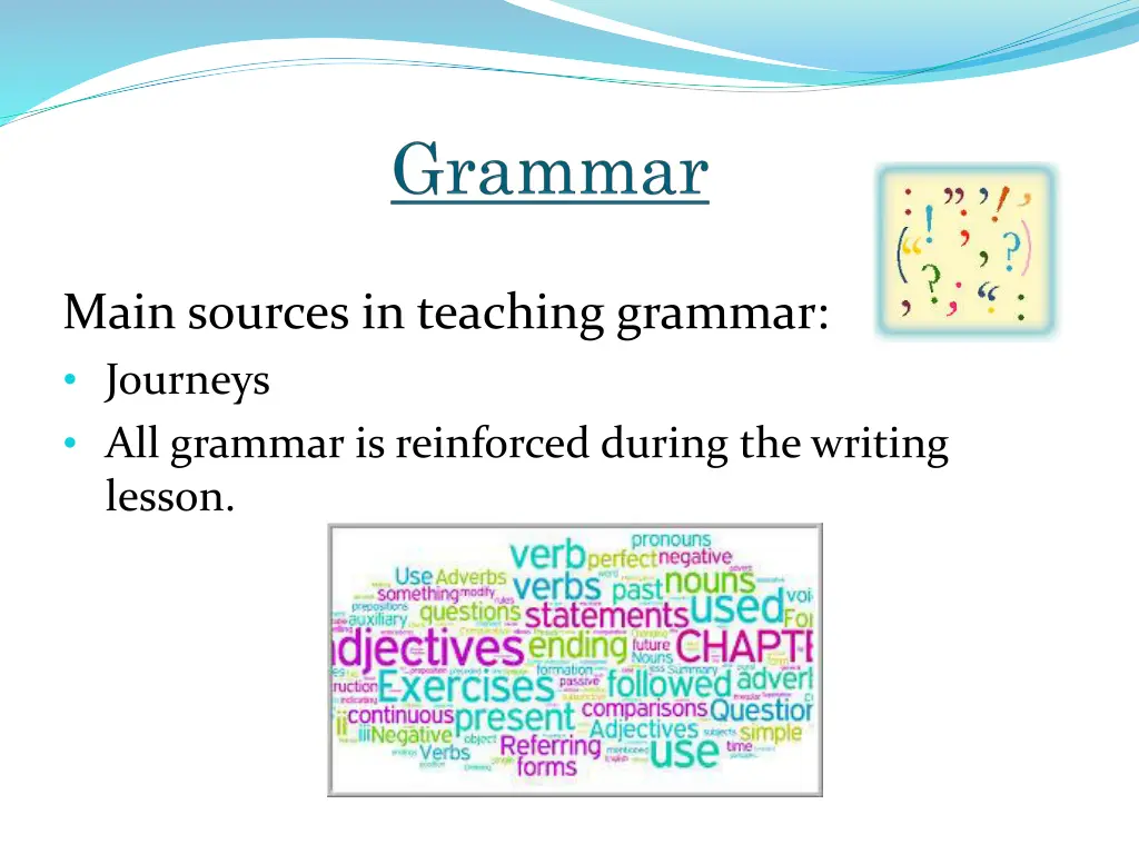 main sources in teaching grammar journeys