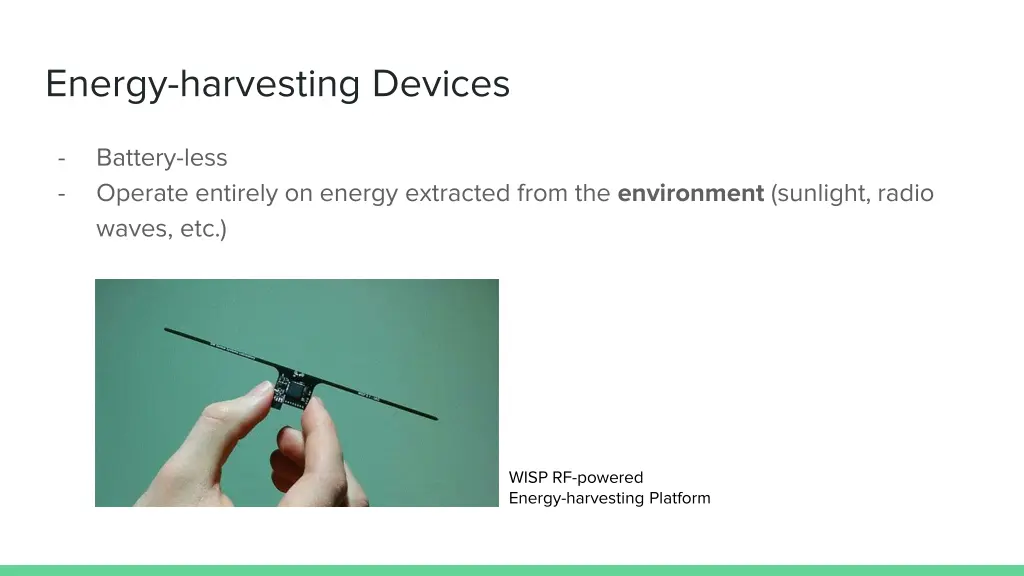 energy harvesting devices