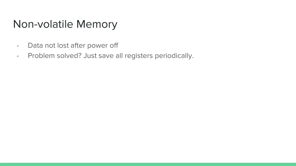 non volatile memory