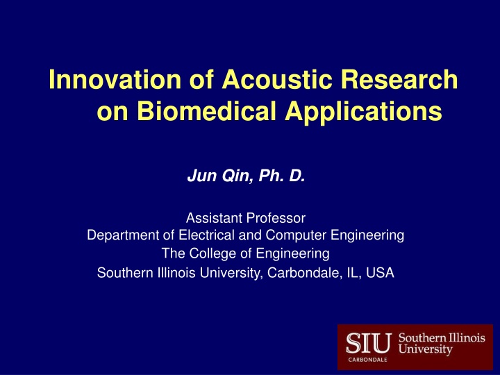 innovation of acoustic research on biomedical