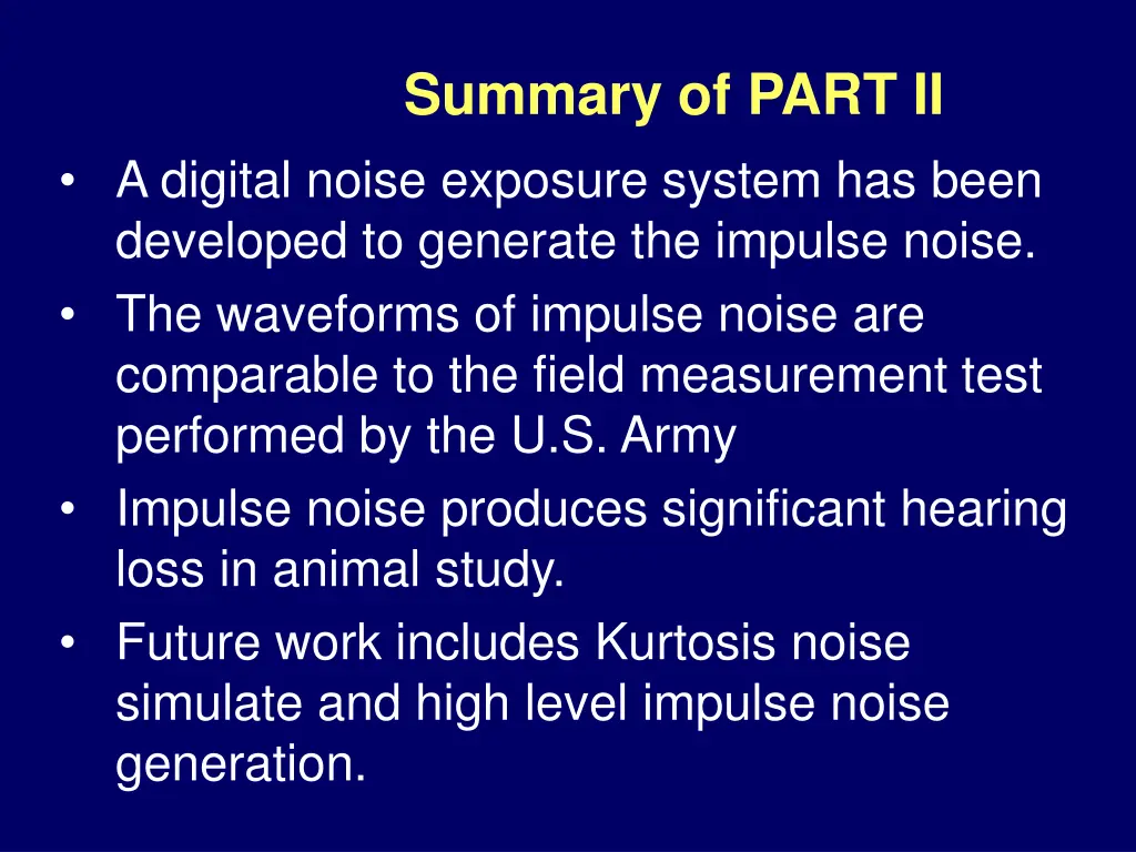 summary of part ii