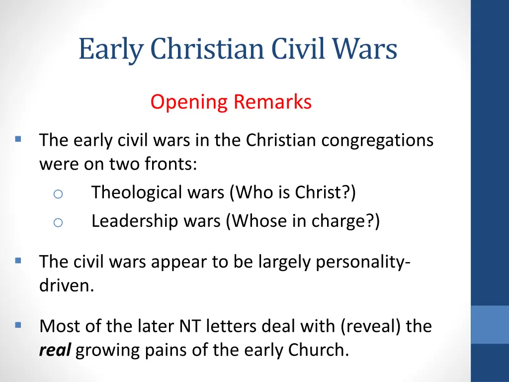 early christian civil wars 6