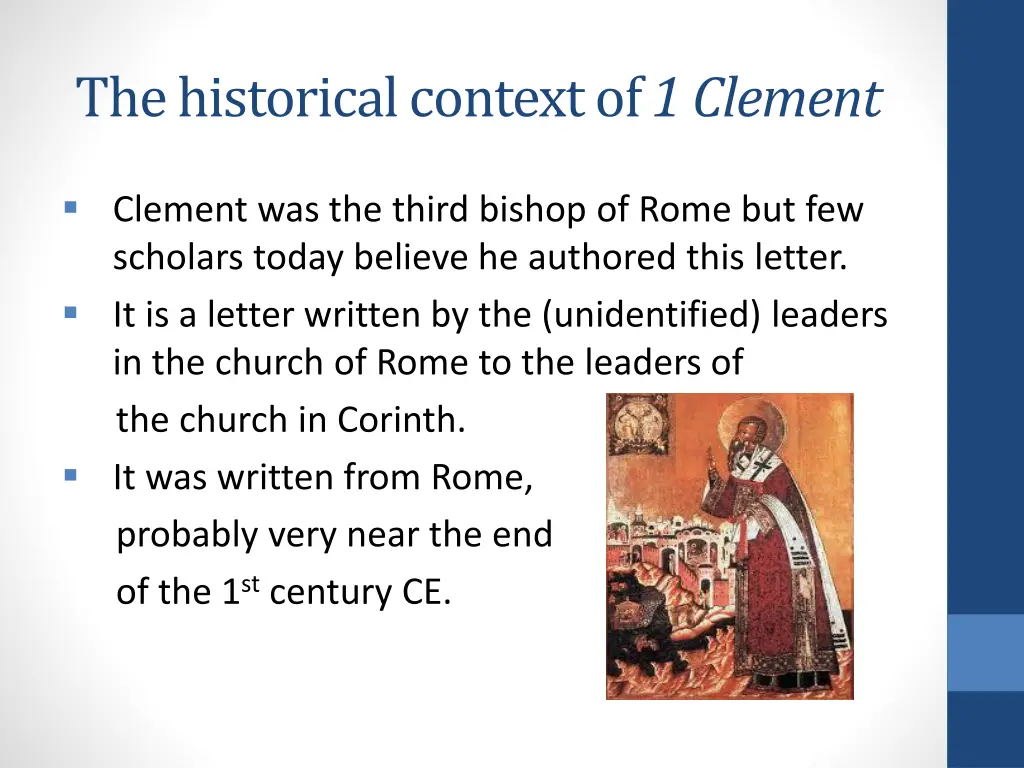 the historical context of 1 clement