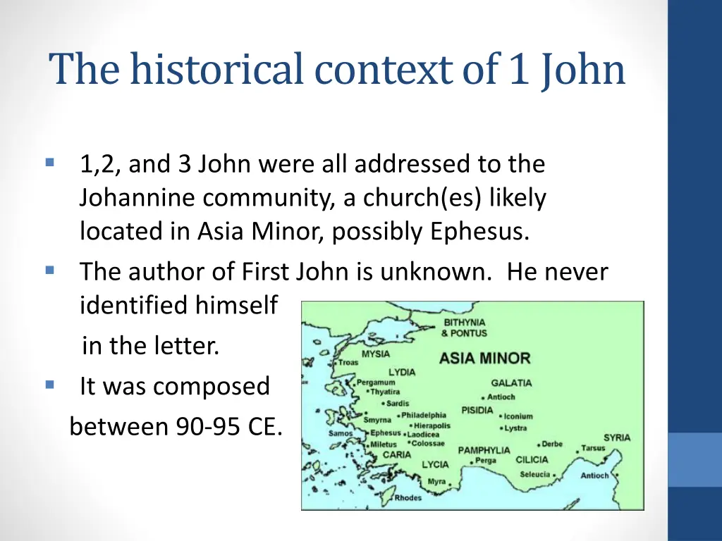 the historical context of 1 john