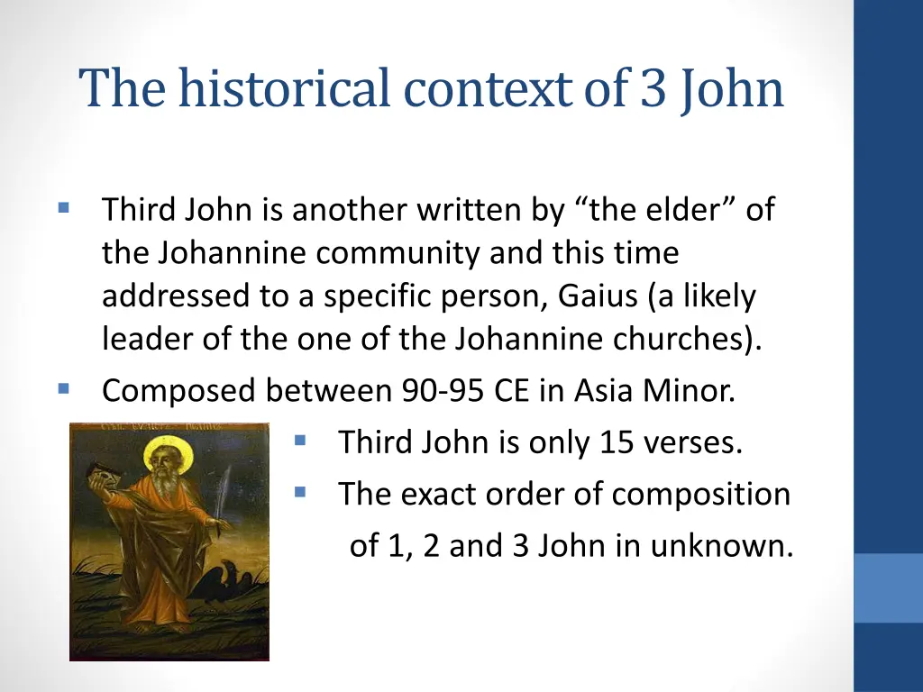 the historical context of 3 john