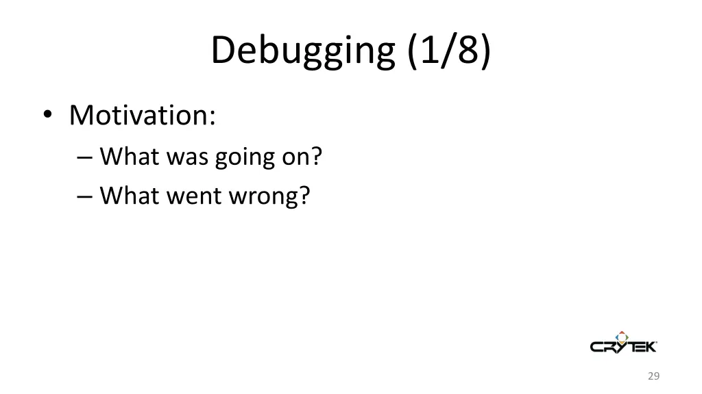 debugging 1 8