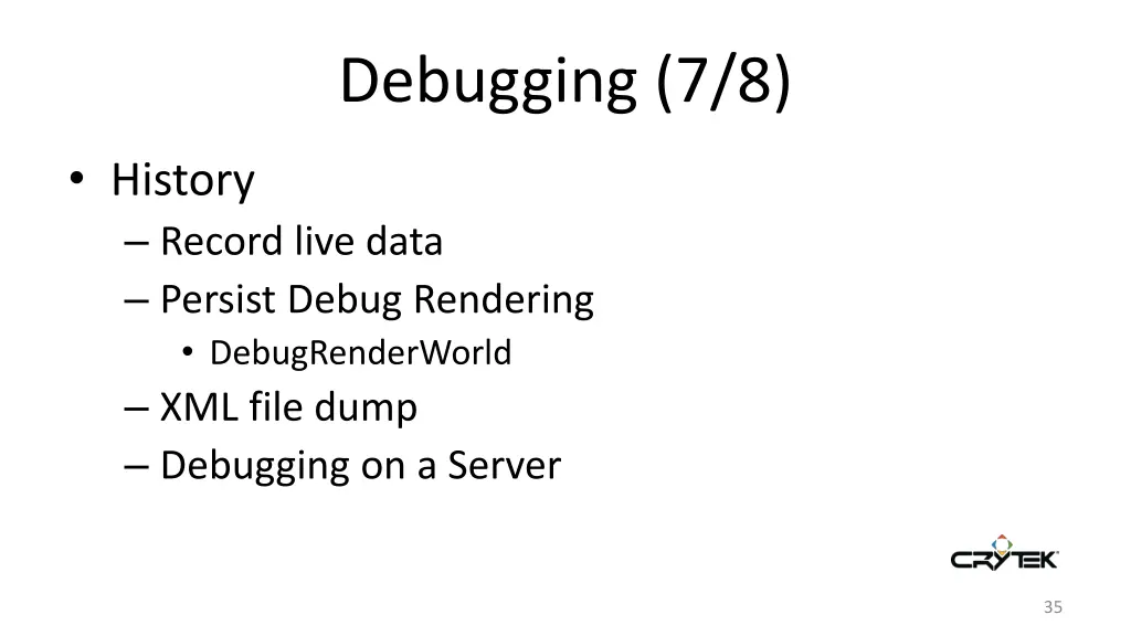 debugging 7 8