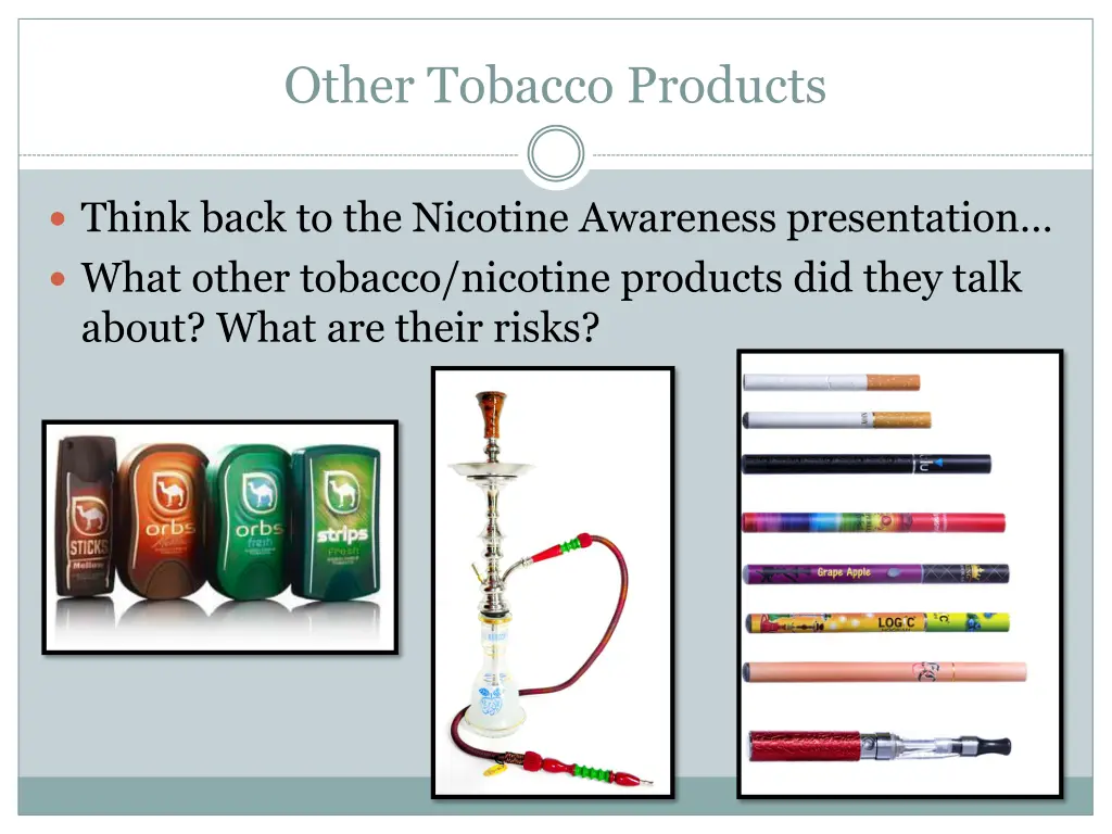 other tobacco products