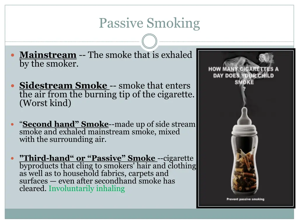 passive smoking