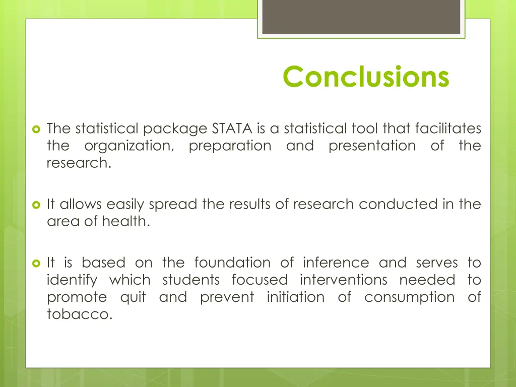 conclusions 1