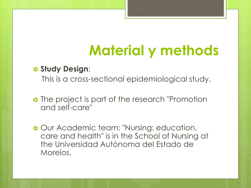 material y methods