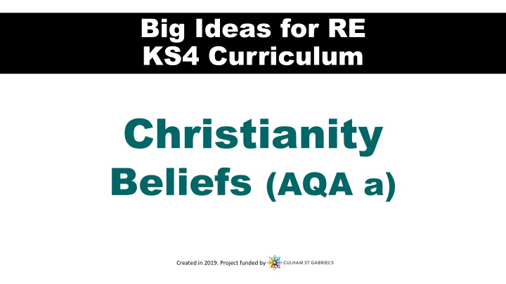 big ideas for re ks4 curriculum