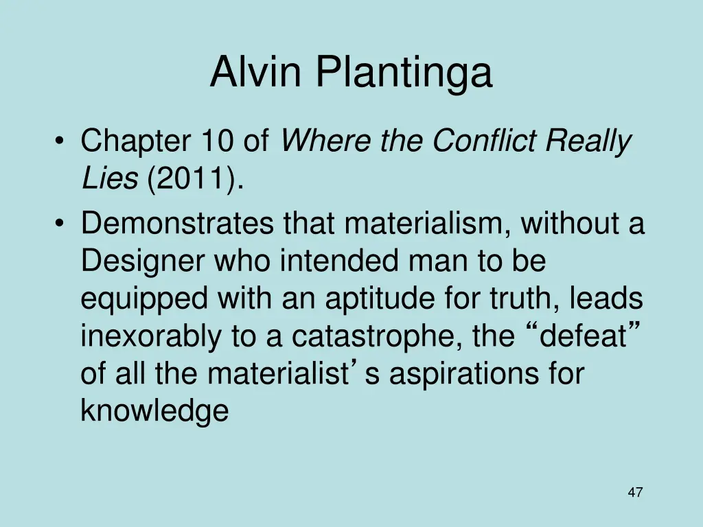 alvin plantinga 1