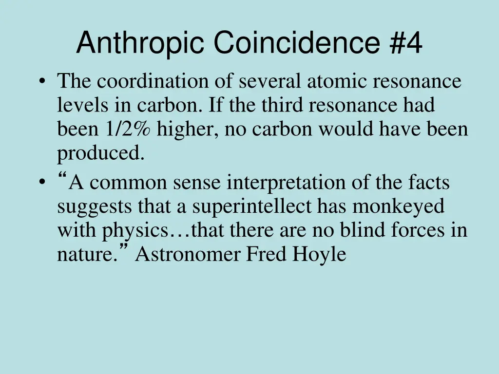 anthropic coincidence 4 the coordination