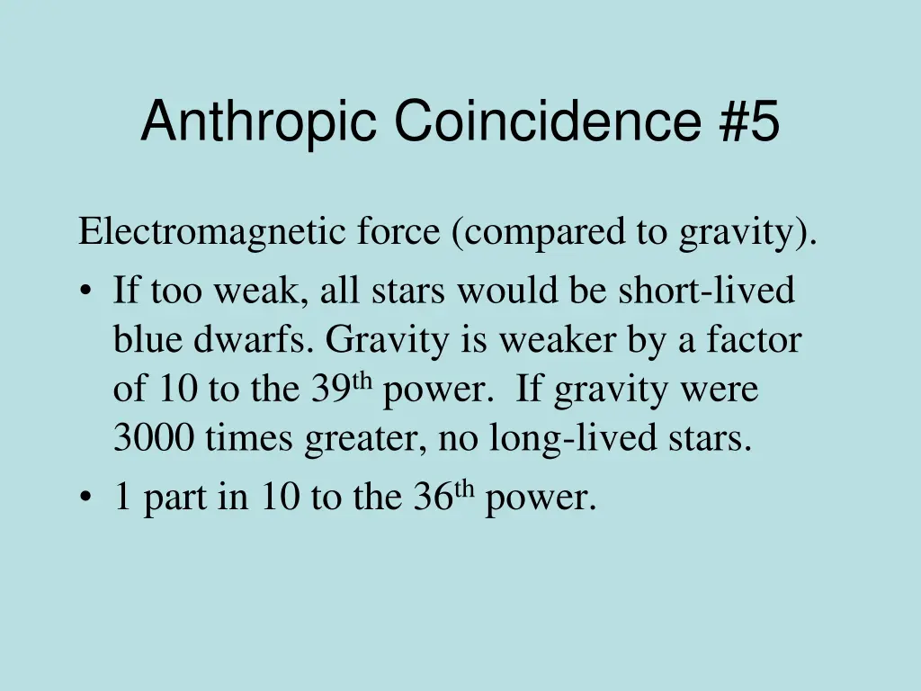 anthropic coincidence 5