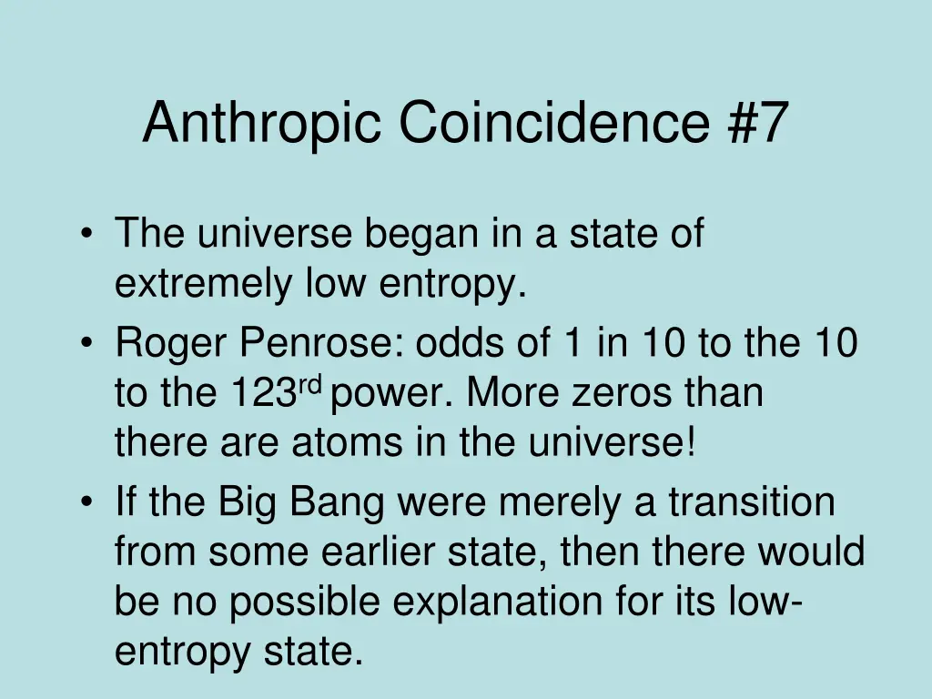 anthropic coincidence 7