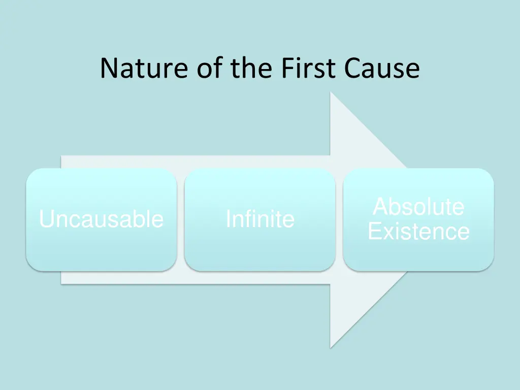 nature of the first cause