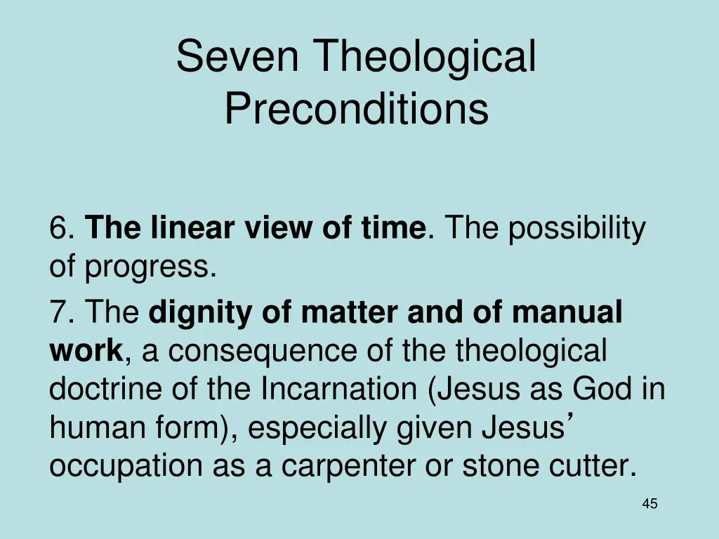 seven theological preconditions 2