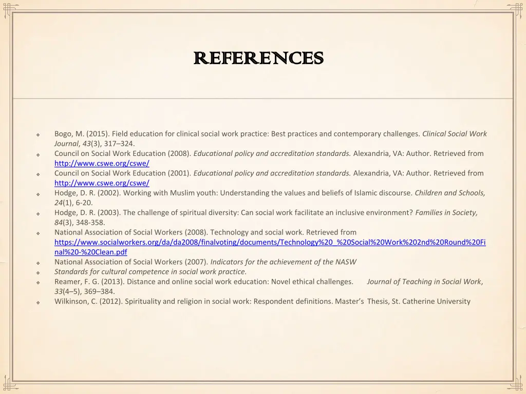 references references