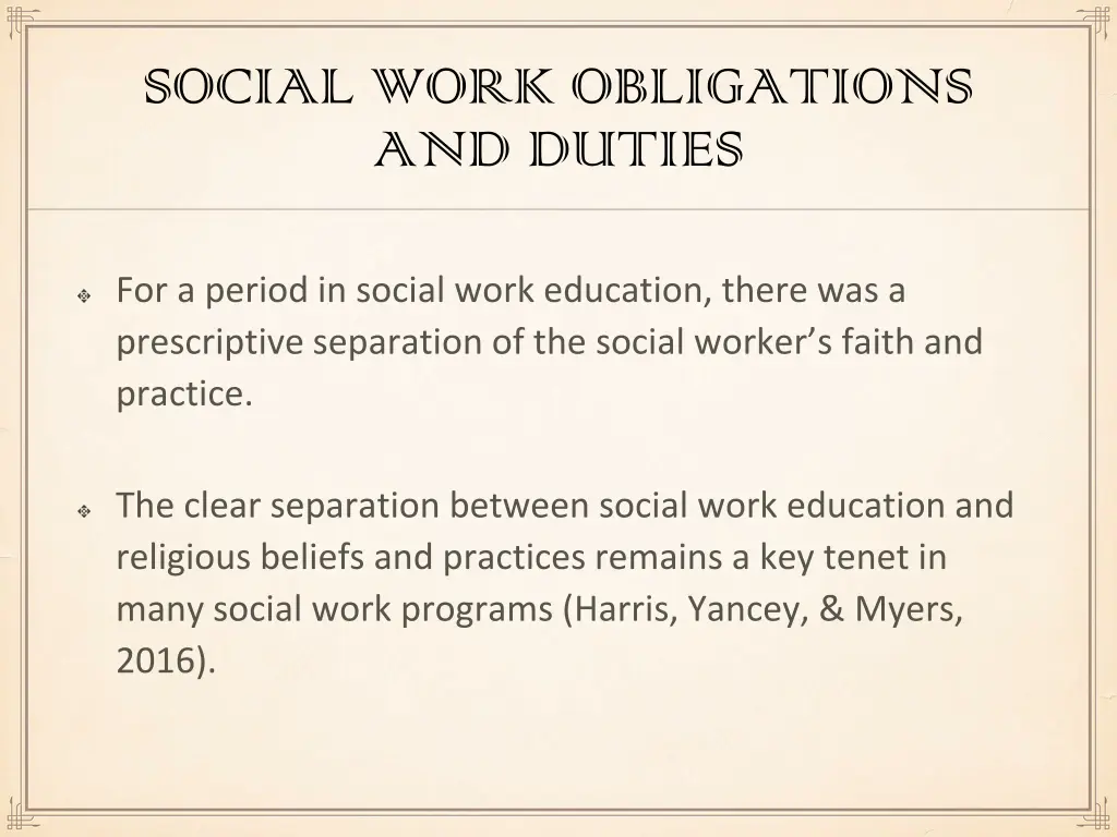 social work obligations and duties 1