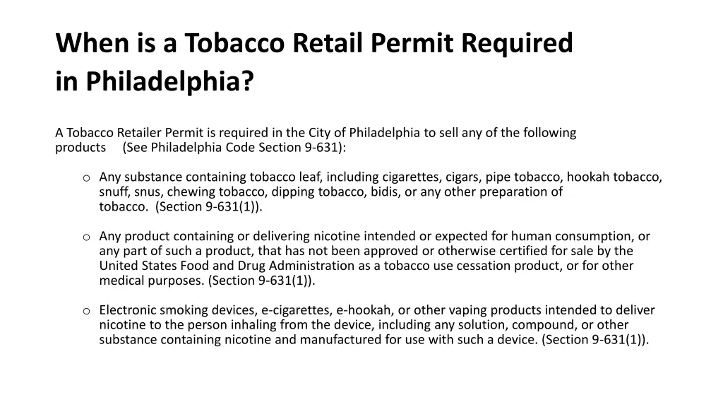 when is a tobacco retail permit required