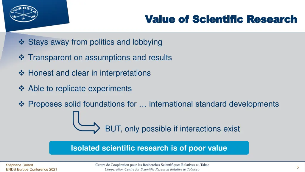 value of scientific research value of scientific