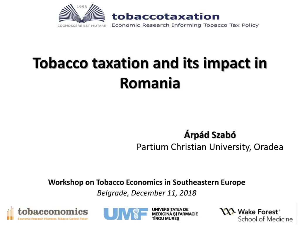 tobacco taxation and its impact in romania