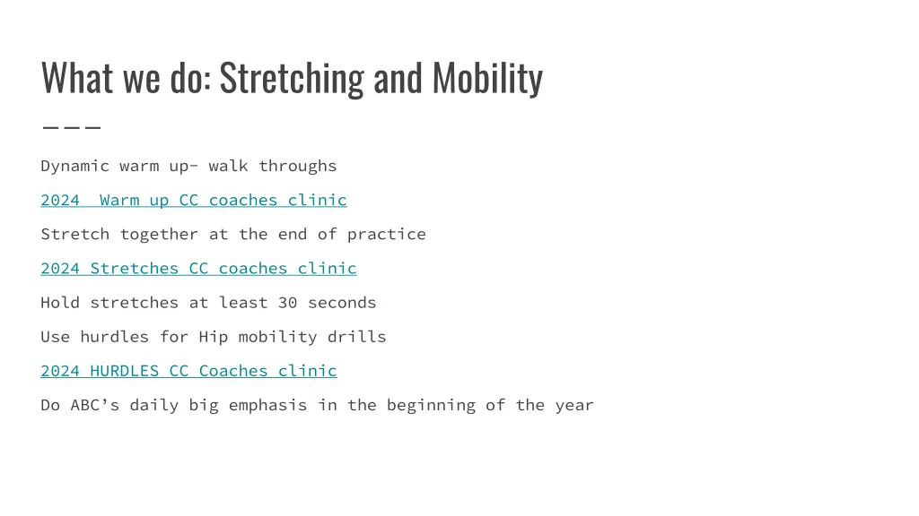 what we do stretching and mobility