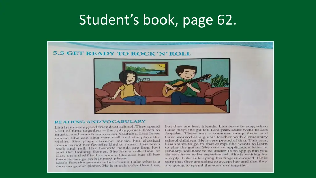 student s book page 62