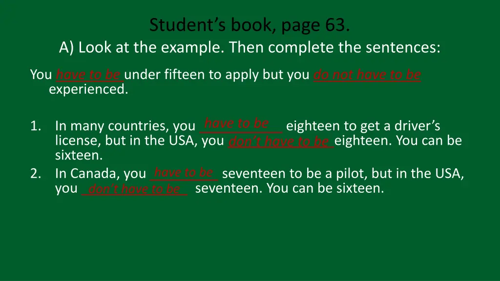 student s book page 63 a look at the example then