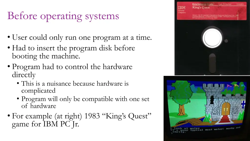 before operating systems