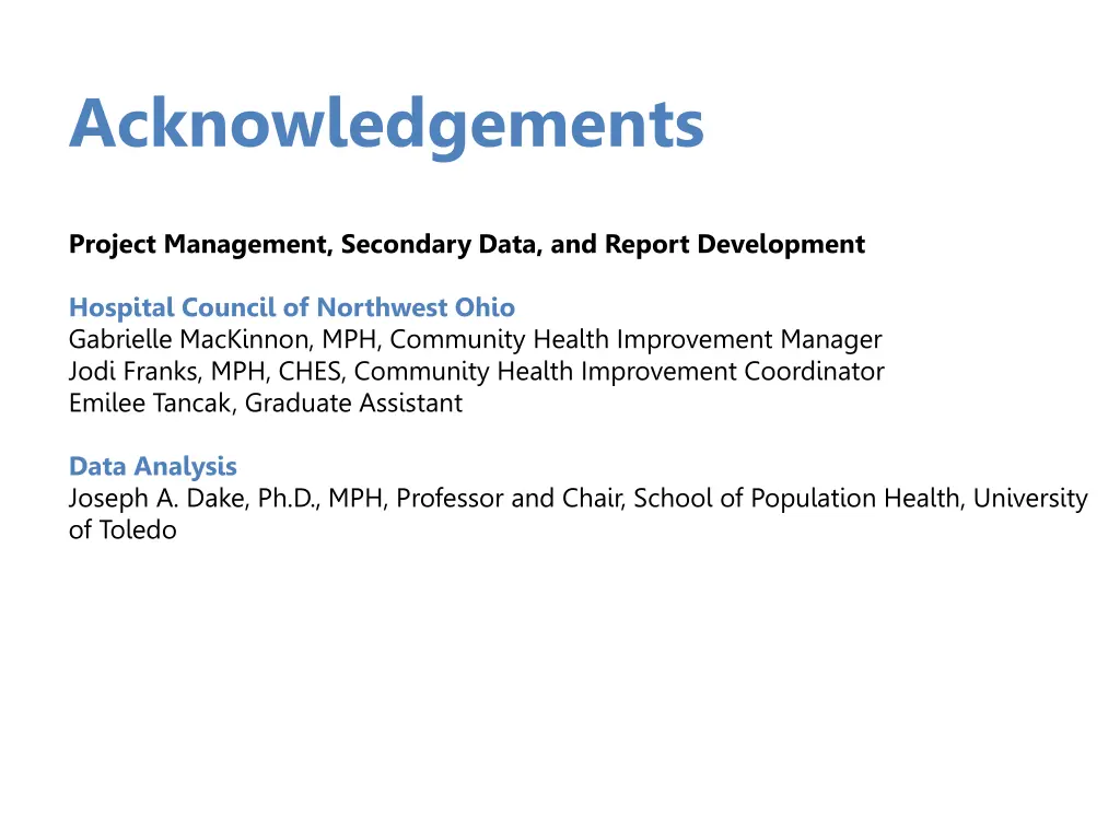 acknowledgements