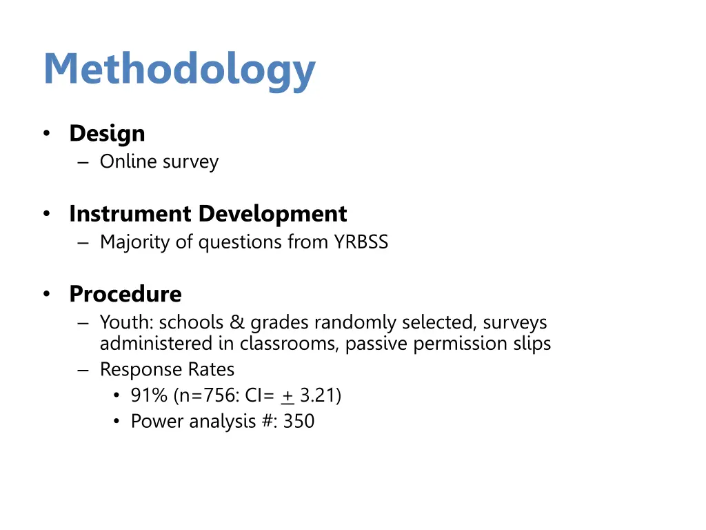 methodology